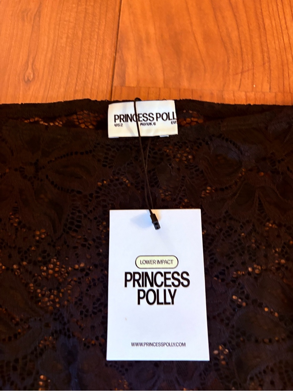 Princess Polly Black Floral Lace Maxi Skirt - Picture 2 of 7